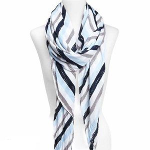 NEW POVERTY FLATS Stripe Rectangle Sarong Scarf